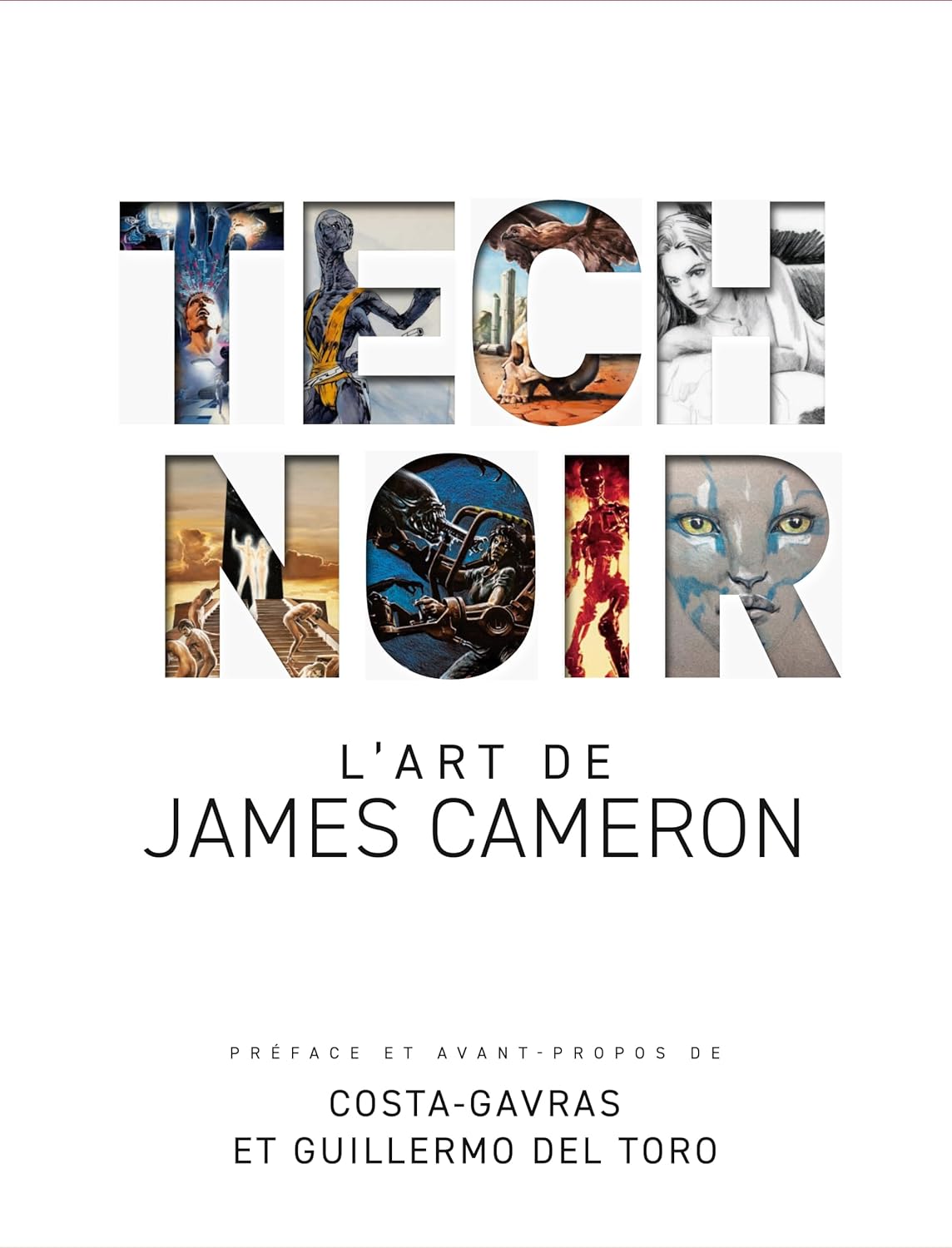 Couverture du beau livre Tech Noir : l'Art de James Cameron traduit par Isabelle Pernot pour les éditions Huginn et Muninn